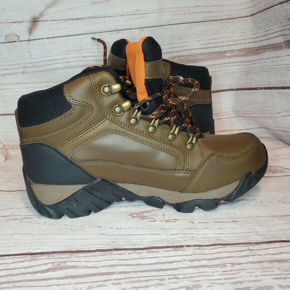 Nature Tex 70 SwissTech Waterproof Maximum Durability Leather Olive Black Boots - Picture 4 of 12